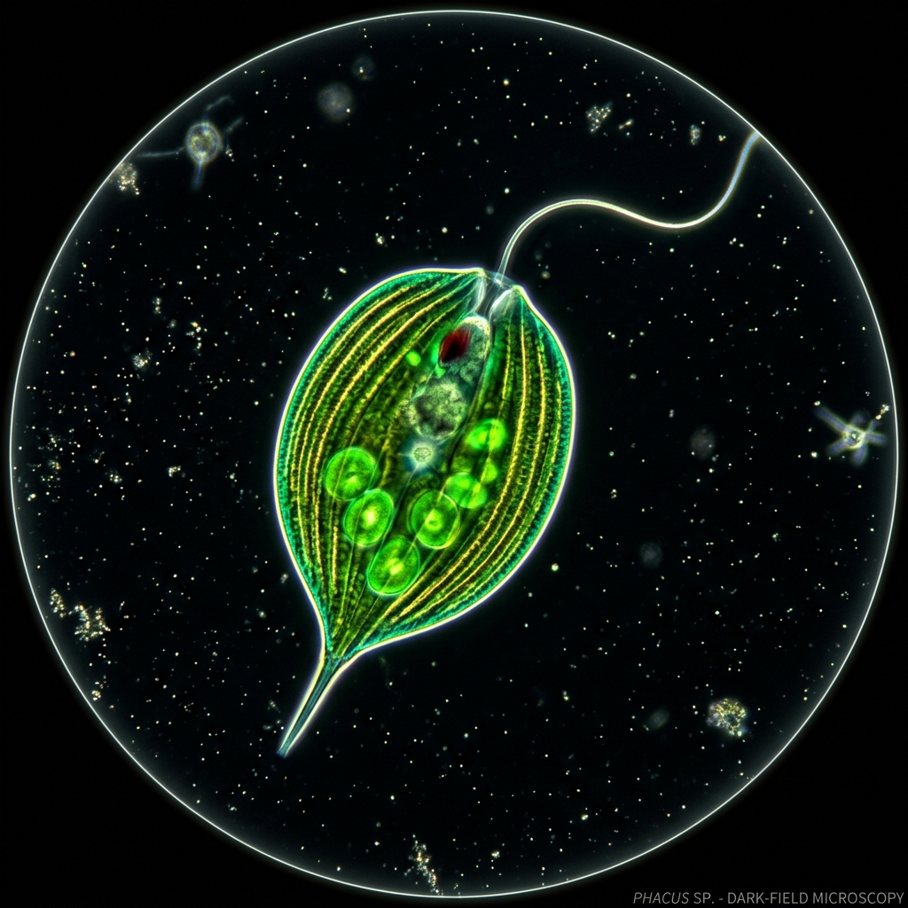 【ミクロの世界】美しい単細胞生物「ウチワミドロ」の家庭での採取と簡単観察ガイド